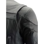 Milwaukee Leather MLM1525 Men’s ‘Crossover’ Black Leather Lightweight MC Jacket - Image 14