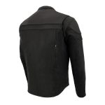 Milwaukee Leather MLM1525 Men’s ‘Crossover’ Black Leather Lightweight MC Jacket - Image 16