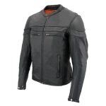 Milwaukee Leather MLM1526 Men’s Stay Cool Black Premium Leather Sporty Motorcycle Jacket w/ Cool-Tec Leather Treatement - Image 20