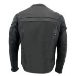Milwaukee Leather MLM1526 Men’s Stay Cool Black Premium Leather Sporty Motorcycle Jacket w/ Cool-Tec Leather Treatement - Image 5