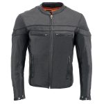 Milwaukee Leather MLM1526 Men’s Stay Cool Black Premium Leather Sporty Motorcycle Jacket w/ Cool-Tec Leather Treatement - Image 8