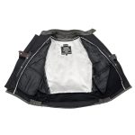 Milwaukee Leather MLM1536 Mens Vintage Distressed Grey Leather Scooter Style Motorcycle Jacket – Reflective Piping - Image 7