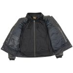 Milwaukee Leather MLM1537 Men’s Black Leather ‘Utility Pocket’ Vented Jacket with Removable Hoodie - Image 5