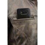 Milwaukee Leather MLM1550 Men’s Vented Black-Beige Distressed Leather Scooter Style Motorcycle Jacket w/ Liner - Image 12