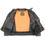 Milwaukee Leather MLM1551 Men’s Black Lightweight Premium Leather Motorcycle Jacket w/ Cool-Tec Leather Treatement - Image 7