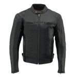 Milwaukee Leather MLM1560 Men’s Black Long Body and Vented Motorcycle Leather Jacket - Image 11