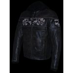 Milwaukee Leather MLM1561 Men’s Distressed Brown Leather Jacket with Reflective Skulls - Image 8