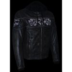Milwaukee Leather MLM1561 Men’s Distressed Brown Leather Jacket with Reflective Skulls - Image 10