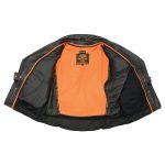 Milwaukee Leather MLM1570 Men’s Black Premium Cowhide Leather Utility Pocket Motorcycle Jacket - Image 11
