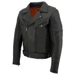 Milwaukee Leather MLM1570 Men’s Black Premium Cowhide Leather Utility Pocket Motorcycle Jacket - Image 14