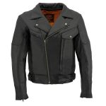 Milwaukee Leather MLM1570 Men’s Black Premium Cowhide Leather Utility Pocket Motorcycle Jacket - Image 13