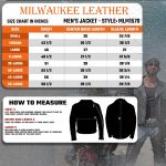 Milwaukee Leather MLM1570 Men’s Black Premium Cowhide Leather Utility Pocket Motorcycle Jacket - Image 3