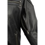 Milwaukee Leather MLM1580 Men’s Full Side Lace Vented Black Leather Scooter Jacket - Image 12
