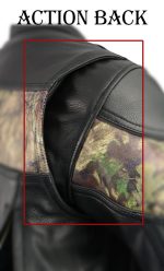 Milwaukee Leather MLM1595 Men’s ‘Jungle Mossy’ Side Stretch Leather Motorcycle Racer Jacket - Image 11