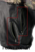Milwaukee Leather MLM1595 Men’s ‘Jungle Mossy’ Side Stretch Leather Motorcycle Racer Jacket - Image 3