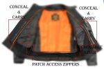 Milwaukee Leather MLM1595 Men’s ‘Jungle Mossy’ Side Stretch Leather Motorcycle Racer Jacket - Image 5