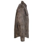 Milwaukee Leather MLM1606 Men’s ‘Button Down’ Distressed Brown Casual Biker Leather Shirt - Image 8