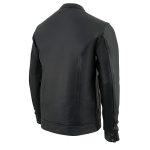 Milwaukee Leather MLM1610 Men’s Club Style Black Casual Biker Leather Shirt with Dual Closure - Image 5