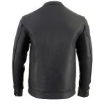 Milwaukee Leather MLM1610 Men’s Club Style Black Casual Biker Leather Shirt with Dual Closure - Image 2