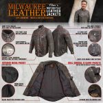 Milwaukee Leather MLM1612 Men’s Distressed Grey Casual Biker Rider Leather Shirt w/ Vintage 5 Cent Buffalo Buttons - Image 2