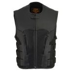 Milwaukee Leather MLM3500 Men’s Swat Style Rider Leather Vest w/ Single Panel Back for Club Patches - Image 8