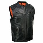 Milwaukee Leather MLM3502 Men’s Black Premium Leather Motorcycle Rider Vest with Cool-Tec Leather Treatment Tech - Image 4