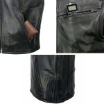 Milwaukee Leather MLM3502 Men’s Black Premium Leather Motorcycle Rider Vest with Cool-Tec Leather Treatment Tech - Image 6