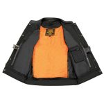Milwaukee Leather MLM3510 Men’s Black Premium Leather Club Style Vest – Dual Closure Open Neck Motorcycle Rider Vest - Image 10