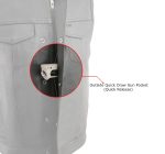 Milwaukee Leather MLM3510 Men’s Black Premium Leather Club Style Vest – Dual Closure Open Neck Motorcycle Rider Vest - Image 8
