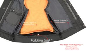 Milwaukee Leather MLM3511 Men’s Black Collarless Snap/Zipper Club Style Motorcycle Leather Vest - Image 5