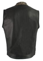 Milwaukee Leather MLM3512 Mossy Oak Camo Men’s Snap and Zip Front Club Style Leather Vest - Image 6