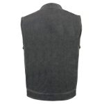 Milwaukee Leather MLM3513 Men’s Premium Leather Club-Style Motorcycle Vest w/ Snaps and Zipper Closure - Image 7