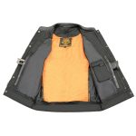 Milwaukee Leather Men’s MLM3514 Black Premium Dual Closure Club Style Motorcycle Vest w/ Cool-Tec Leather Treatment - Image 6