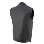 Milwaukee Leather Men’s MLM3514 Black Premium Dual Closure Club Style Motorcycle Vest w/ Cool-Tec Leather Treatment - Image 9