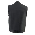 Milwaukee Leather Men’s MLM3514 Black Premium Dual Closure Club Style Motorcycle Vest w/ Cool-Tec Leather Treatment - Image 4