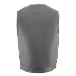Milwaukee Leather Men’s MLM3515 Black Premium Collarless Club Style Motorcycle Vest w/ Cool-Tec Leather Treatment - Image 9
