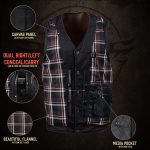 Milwaukee Leather MLM3518 Men’s Gambler Snap Front Vintage Crazy Horse Brown Motorcycle Leather Vest - Image 4