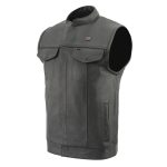 Milwaukee Leather MLM3524SET Men’s All Season Black Premium Leather Motorcycle vest w/ Heated and Cool-Tec Technology - Image 12