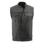 Milwaukee Leather MLM3524SET Men’s All Season Black Premium Leather Motorcycle vest w/ Heated and Cool-Tec Technology - Image 11