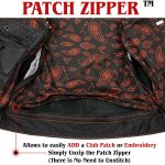 Milwaukee Leather MLM3527 Men’s Black ‘Paisley’ Accented w/ Orange Stitching Leather Vest – / Armhole Trim - Image 4