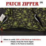 Milwaukee Leather MLM3528 Men’s Black Paisley Lined Leather Vest w/ Neon Green Stitching & Armhole Trim - Image 6