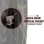 Milwaukee Leather MLM3528 Men’s Black Paisley Lined Leather Vest w/ Neon Green Stitching & Armhole Trim - Image 4