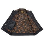 Milwaukee Leather MLM3529 Men’s Black & Brown Paisley Lined Leather Vest w/ Accent Stitching & Armhole Trim - Image 6
