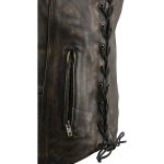 Milwaukee Leather MLM3540 Men’s Roulette Distressed Brown 10 Pocket Motorcycle Leather Vest - Image 8