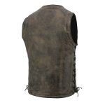 Milwaukee Leather MLM3540 Men’s Roulette Distressed Brown 10 Pocket Motorcycle Leather Vest - Image 11