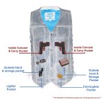 Milwaukee Leather MLM3540 Men’s Roulette Distressed Brown 10 Pocket Motorcycle Leather Vest - Image 4