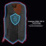 Milwaukee Leather MLM3541 Men’s Roulette Black Premium Leather 10 Pocket Motorcycle Vest w/ Cool-Tec Leather Treatment - Image 12