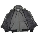 Milwaukee Leather MLM3562 Men’s Leather Vest w/ Removeable Hoodie – Distress Grey Reflective Skulls Motorcycle Vest - Image 7