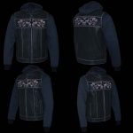 Milwaukee Leather MLM3562 Men’s Leather Vest w/ Removeable Hoodie – Distress Grey Reflective Skulls Motorcycle Vest - Image 6