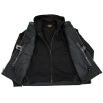 Milwaukee Leather MLM3563 Men’s Leather Vest w/ Removeable Hoodie – Black 2 in 1 Reflective Skulls Motorcycle Vest - Image 8